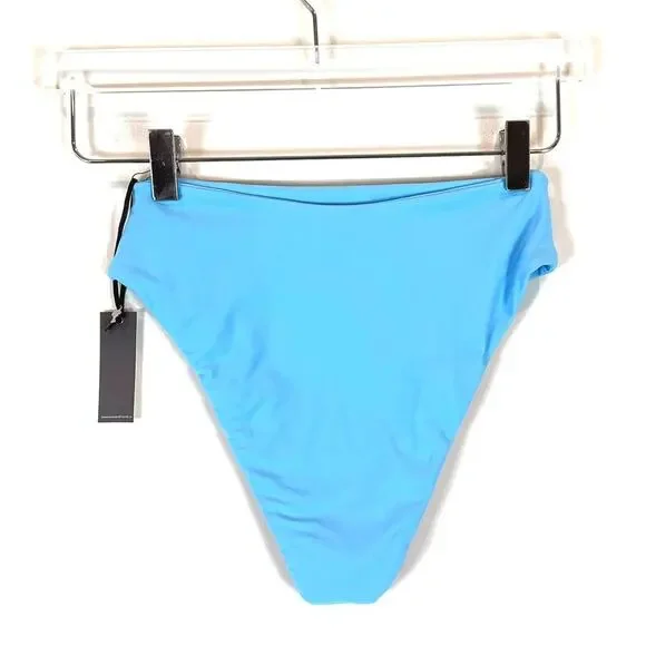 Lovers + Friends High Waist Blue Bikini Swimsuit Bottoms Women's Size XS NWT - Picture 2 of 3